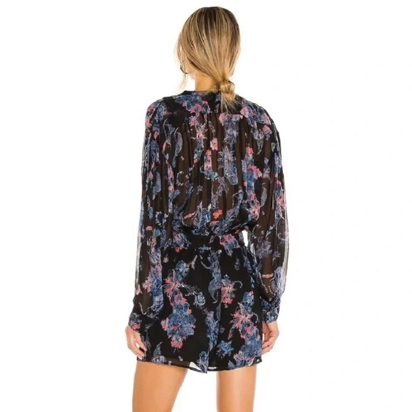 NEW IRO REVOLVE BLACK PRINTED ROMPER - Picture 6 of 10